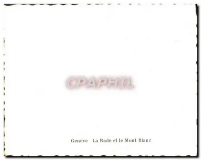 Genebra — A Baía e o Monte Branco — Verso