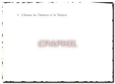 Castelo de Castelnaud-la-Chapelle — Entrada do castelo e o donjon — n°6 — Verso