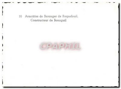 Armações de Béranger de Roquefeuil — Construtor de Bonaguil — Verso