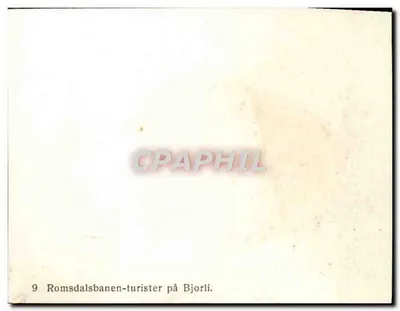 Romsdalsbanen-turistas em Bjorli — série 9 — Verso