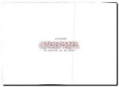 Lourdes — Katedra i rzeka Gave — — Rewers