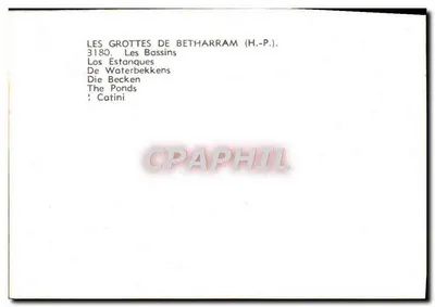 As Grutas de Betharram (H.-P.) — Os Bassins — Jovk — Verso