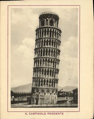 Bilhete postal moderno Il Campanile Pendente