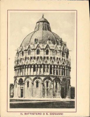 Bilhete postal moderno A Batistério João