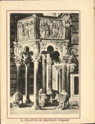 Bilhete postal moderno Il Pulpito Di Niccolo Pisano