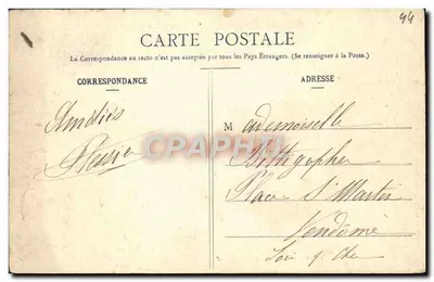 Le Croisic — Na Grande-Côte: stary Fort — kolekcja A. Thany, wyd., Nantes — Rewers