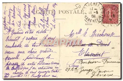 CÔTES de la MANCHE — Wjazd przy silnym wietrze — Zbiór A 1° — Rewers