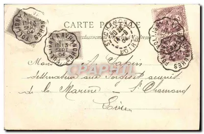 Coutainville — Chalet coquet — A Normandia — Editora C.P.A. Paris, n°34 — Verso