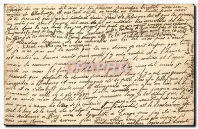 Bilhete postal antigo Tourlaville Fachada Do Castelo — Verso