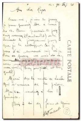 St-Martin-d'Hopfossé — Intérieur de l'église — éditeur impr. sur la carte — Verso