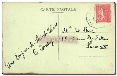 St-Vaast-la-Hougue (Manche) — Entrada do Porto — Le Goube, editor Saint-Pierre-Port, n° 2134 — Verso
