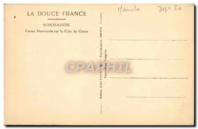 Fattoria normanna sulla Costa della Grazia — La Dolce Francia — Edizione d'Arte YVON — Verso