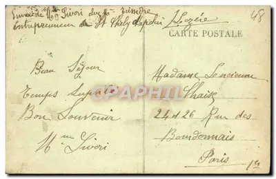 St-CHELY-d'APCHER — Avenida da Gare e bairro do Toural — La Lozère Illustrée, n°104 — Verso