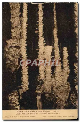 Bilhete postal antigo Aven Armand Causse Mejean