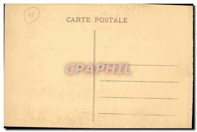 Aven Armand, Causse Méjean (Lozère) — Pod wielką stalagmitem — Foto R. A. Martel, Drukarnia Artières i J. Maury, Millas (Aveyron) — Rewers
