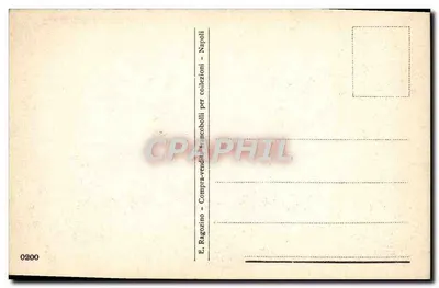 NAPOLI - Posillipo — widok portu i zamku — E. Ragozino, Napoli — Rewers