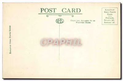 Embankment do rio Thames — Hotel Cecil, Coluna de Cléopatra & Somerset House, Londres — Kingsway Real Photo Card, série S 14616 — Verso