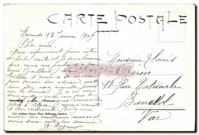 Zamieczony wioska — Szwajcaria — Jullien bracia, Genewa, nr 7881 — Rewers