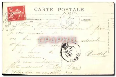 Partida para a pesca — J. Geiser, Fot. - Alger, n° 590 — Verso