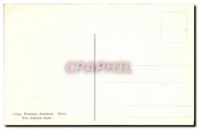 Ceriosa di Pisa - Facciata interna con peduta della Verruca — Fototipia Alterocca Terni, nr 11634 — Rewers