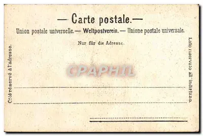 Genève — Place des Alpes en Mont Blanc — Charnaux Frères & Co, Genève, nr. 1414 — Achterkant