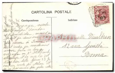 Pisa - Torre Pendente — widok słynnego ukośnego dzwonnika — wydawca nieznany — Rewers