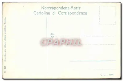 Trieste. Luogotenenza (Staatthalterei) — Editor Milan Mandich, n° 717 — Verso