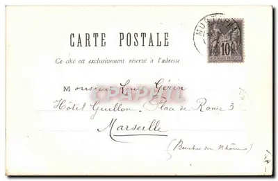 Palácio do Governador (Mustapha-Supérieur) — Argel — J. Geiser, Fot. Argel — Verso