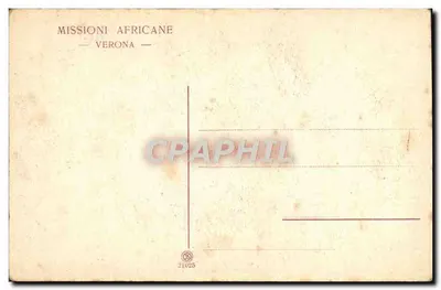 Misioner w podróży: przerwa w lesie — Missioni Africane, Verona, n°21025 — Rewers