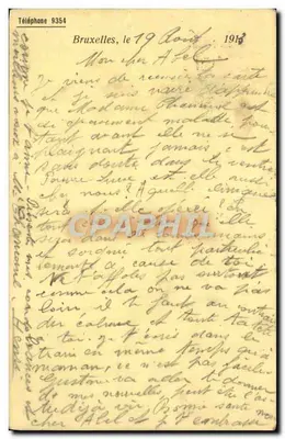 Bruxelas — Fornecimentos gerais para Óptica e Instrumentos de Precisão — Editor Guilleminot, número de série não visível — Verso