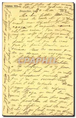 Bruxelas — Casa Aug. Diefenthal-Bourgeois — Carte postale commerciale — Verso