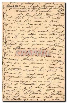 Bruxelas — Casa Aug. Diefenthal-B — editor desconhecido, número de série não visível — Verso
