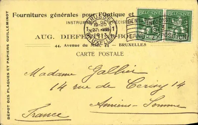 Bruxelas — Exposição de 1913 — Fornecimentos para Óptica — Editor: Fornecimentos Gerais para Óptica e Instrumentos de Precisão