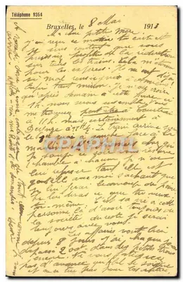 Entier Diefenthal Fournitures générales pour l'optique et la Photographie Avenue du Midi Bruxelles Optique — Verso