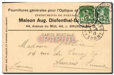 Bruxelas — Casa Aug. Diefenthal-Berthelot — editor desconhecido, número de série não visível