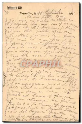 Bruxelas — Casa Aug. Diefenthal-Berthelot — editor desconhecido, número de série não visível — Verso
