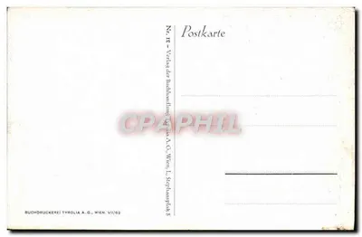Imperialne groby w Wiedniu — Grob cesarzowej Elizy, cesarza Franciszka Józefa I i księcia królewskiego Rodolpha — wydawca Tyrolia A.G. — Rewers