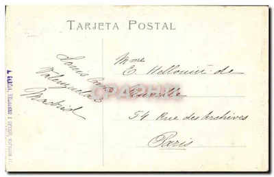 Burgos. Most i łuk Santa María — kolekcja Garcia. — Rewers