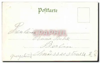 Vista de Frankfurter Main — ponte e catedral — n° 695 — Verso