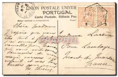 Entrada do Parque da Pena — Cintra — B.P. 1020 — Verso
