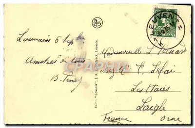 Biblioteca dell'Università — Lovanio — Editore N. Leis — Verso