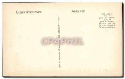 O Monte Santo-Miçael — Carruagens de Genêts — editor LL, n° 136 — Verso