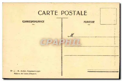 Costantinopoli — Monumento della Repubblica — Edizione di Lusso, M. Azikri — Verso
