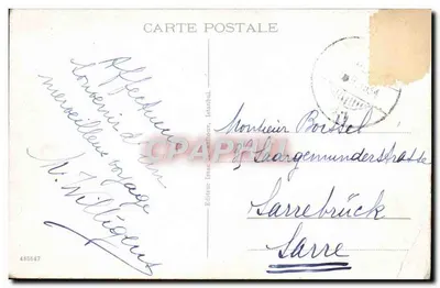 Stara pocztówka Istanbul Halic Istanbul Widok na Zatokę Złotą Turcja — Rewers