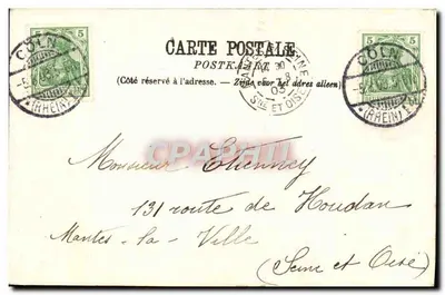 Cologne — Grand Hôtel des Bains et des Familles — editor não visível — Verso