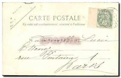 Boufarik - Avenida da estação — J. Geiser, Alger, n°11 — Verso