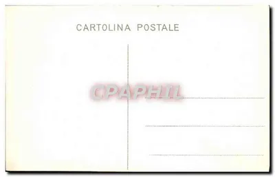 Vista aérea das ruínas de Roma — Coliseu, Fórum e cúpulas — Cartolina Postal — Verso