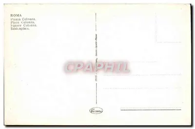 Place Colonna, Rzym — kolumna kapitolu — wydawca Cessanis — Rewers