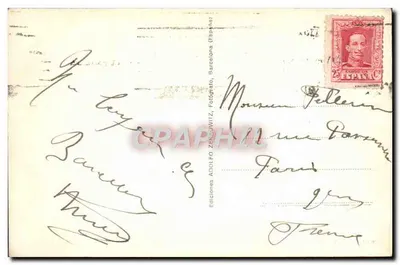 Barcelona - Grand Via Layetana — widok z powietrza — Zerkowitz, n°19 — Rewers