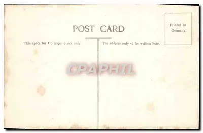 Leicester Square, Londyn — widok teatru Empire i centralnego pomnika — wydawca nieznany — Rewers